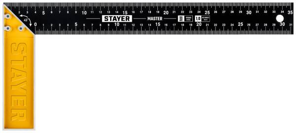 картинка Угольник столярный 350 мм стальной Stayer /3430-35_z02/ от компании Иж-туд