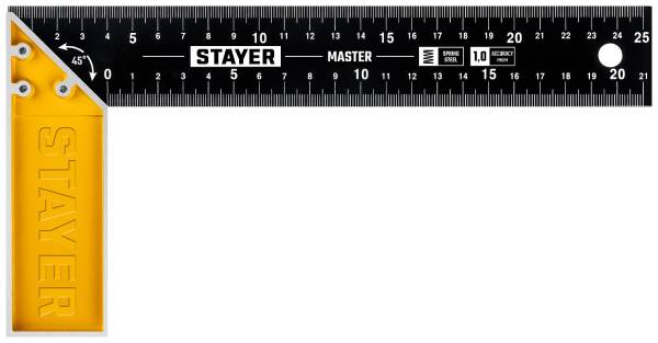 картинка Угольник столярный 250 мм стальной Stayer /3430-25_z02/ от компании Иж-туд