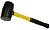 картинка Киянка резиновая 450 гр. черная, фиберглассовая ручка БМ/4302/ от компании Иж-туд