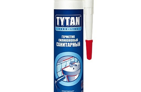 Герметик силиконовый санитар.прозрачный 290мл TYTAN EURO-LINE