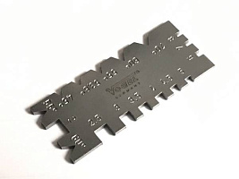 картинка Шаблон для проверки угла заточки резьбовых резцов для метрической и дюймовой резьбы от компании Иж-туд