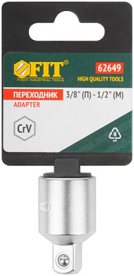 картинка Переходник головка 1/2" - вставка 3/8" Fit /62649/ от компании Иж-туд