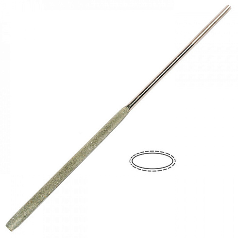 Надфиль алмазный овальный 160мм АС 15 100/80