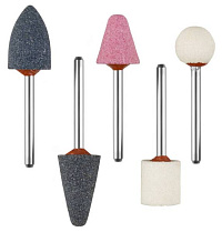 картинка Набор шарошек абразивных, мини, 5пр, dхвост=3,0мм ЗУБР /35992-Н5/ от компании Иж-туд