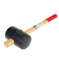 картинка Киянка резиновая 75мм, 750 гр. черная с деревянной ручкой Курс /45375/ * (-1) от компании Иж-туд