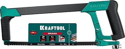 картинка Ножовка по металлу, 300 с обрезин. ручка, полотно Bi-Metal KRAFTOOL /15801_z02/ от компании Иж-туд