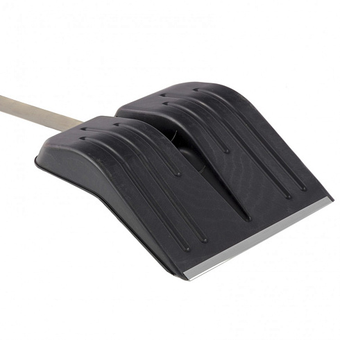 Лопата снеговая 400х420мм пластмас. (алюмин. планка) Сибртех /61430/