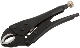 картинка Зажим ручной с фиксацией, полукруглый захват, 125 мм, черненый FIT /52711/ от компании Иж-туд