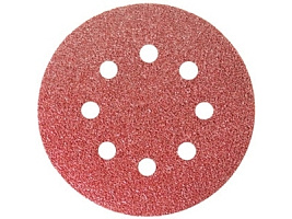 картинка Круг шлифовальный 8 отв. (5шт) 125мм с лип (Р150)  Matrix /73807/ от компании Иж-туд