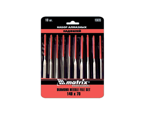 Набор надфилей алмазных , 10 шт. Matrix /15835/