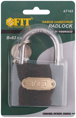 Замок навесной 63 мм Fit /67163/ * (-2)