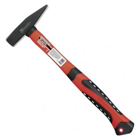 Молоток 400гр квадратный боек, фиберглассовая ручка Matrix /10322/