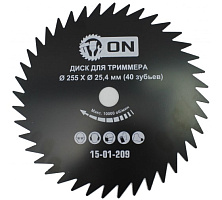 картинка Диск для кустореза 255х25,4 40 зубьев 3-ON /15-01-209/ от компании Иж-туд