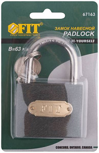 картинка Замок навесной 63 мм Fit /67163/ от компании Иж-туд