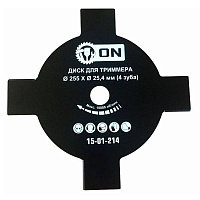 картинка Диск для кустореза 255х25,4 4 зуба 3-ON /15-01-214/ от компании Иж-туд