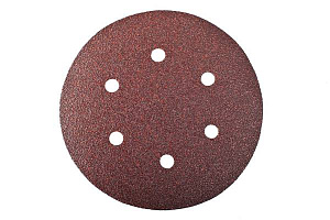 картинка Круг шлифовальный 6 отв. (5шт) 150мм с лип (Р400)  Matrix /73849/ от компании Иж-туд