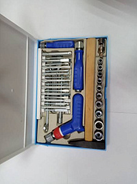 картинка Набор инструмента  КОНТУР 1/4-3/8" 34 пр. "Автолюбитель-3" от компании Иж-туд