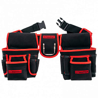 картинка Сумка-пояс двойная, 20 карманов, держатель для молотка Matrix /90240/ от компании Иж-туд