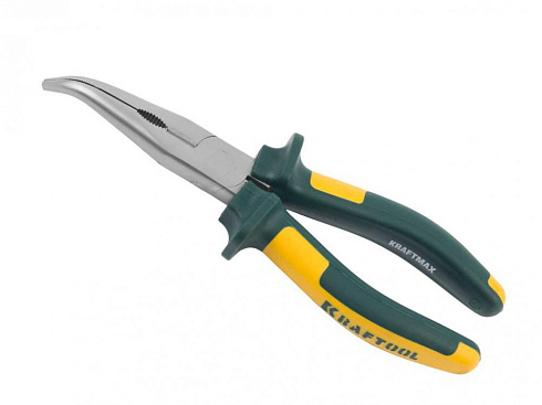 Тонкогубцы 200мм изогнутые, Cr-Mo, Kraftool /22011-4-20/